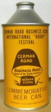 CERMAK ROAD HOUBY FESTIVAL empty CONE TOP Beer CAN  w/ MUSHROOMS Cicero 1976, 1+ picture
