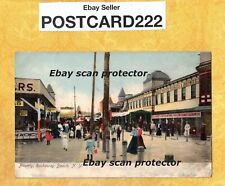 NY Rockaway Beach 1901-09 udb antique postcard BUILDINGS & PEOPLE IN BOWERY picture