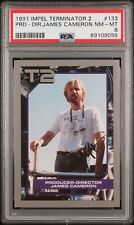 1991 Impel T2 Terminator 2 Producer Director #133 James Cameron PSA 8 Rookie RC picture