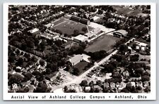 Ashland OH-Ohio, Ashland College Campus, Aerial View, Antique Vintage Postcard picture