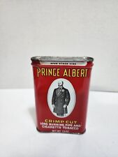 Vintage Prince Albert Pocket Tin Crimp Cut Smoking Tobacco for Pipe & Cigarettes picture