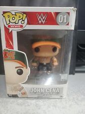 Funko Pop WWE John Cena # 01 WWE Superstar Rare Green Orange Hat, Box Damage  picture