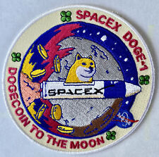 ORIGINAL SPACEX DOGE-1 To The Moon Mission Patch 3.5” NASA F9 ISS ELON MUSK picture
