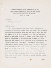 Transcript of Presentation of Walt Disney Commemorative Medal by Nixon To Disney picture