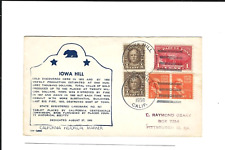 1950 IOWA HILL Town Post Office Cancel Stamps  Postcard +10 VINTAGE POST CARDS picture