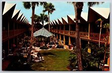 Riviera Beach Florida~Court of Nations Bazaar~TV & Radio Kiosk~1960s Postcard picture