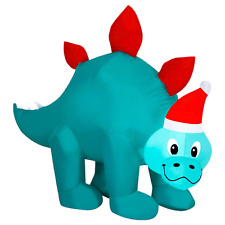 3.5' Stegosaurus Dinosaur Christmas Airblown Inflatable Holiday Jurassic Park picture