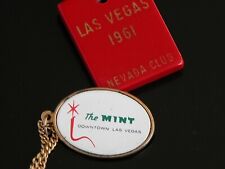 Vtg 1960s THE MINT LAS VEGAS Hotel Keychain Fob  Downtown Nevada Club picture