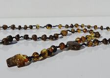 Genuine Baltic Amber Catholic Rosary Necklace picture