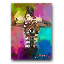 Selena Quintanilla-Perez #3 Art Card Limited 39/50 Edward Vela Signed (Music -) picture
