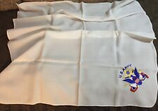 VTG 1958 Military Silk Embroidered US Army Air Force Scarf E pluribus unum Eagle picture