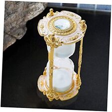 Antique Floral Decorative Hourglass Sand Timer - 15 Minute, Unique Vintage Gold picture