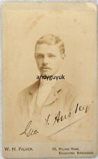 CDV MAN NAMED GEORGE FREDERICK ANSTEY DROWNED EDGBASTON ANTIQUE PHOTO HANDSOME picture