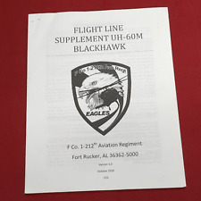 BOOK: FLIGHT LINE SUPPLEMENT UH-600M BLACKHAWK F CO. 1-122th AVIATION REGIMENT O picture