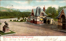 C 1905 Entrance Zoological Gardens Philadelphia PA Postcard Pennsylvania picture