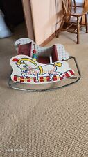 vintage colorful  metal rocking horse 24 x 36 about  picture