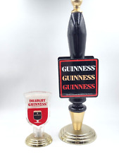 Lot of 2 Guinness Beer Tap Handles Acrylic Lucite Wooden picture