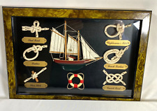 Nautical Sailor Rope Knots 'Ship' Framed Mini Shadow Box picture