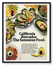 California Avocados Print Ad Vintage 1983 Magazine Advertisement Graphic Art picture