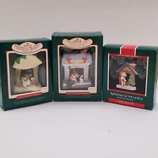 LOT of 3 Vintage Hallmark Windows of the World Ornaments # 3, 4, 5. New picture