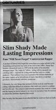 Eminem Slim Shady Detroit Free Press Obituary Death Promo Ad May 13, 2024 RARE picture