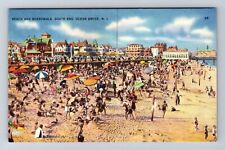 Ocean Grove NJ-New Jersey, Beach & Boardwalk, South End Antique Vintage Postcard picture
