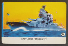 Battleship Mississippi 1944 Battleship Leaf Card-O Gum Card (NM) picture