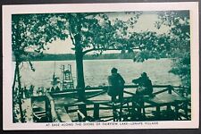Postcard Tafton PA - Fairview Lake Swimming Life Guard Stand Lenape Village picture