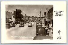 Obregon Avenue. Nogales. Sonora Mexico Real Photo Postcard. RPPC picture