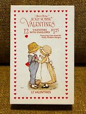 Lot of 4 Holly Hobbie vintage Valentine's Day Cards IN BOX 1975 unsigned A.G. picture