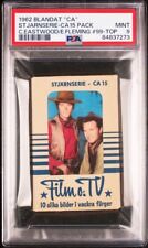 CA 15 CLINT EASTWOOD Unopened Pack of Dutch Gum Style cards  PSA 9  POP 2 picture