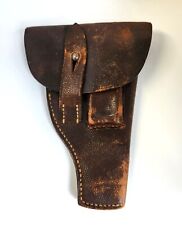 WW1 German B.A. VI 1916 Army Corps Breslau Leather Pistol Holster Mauser Walther picture