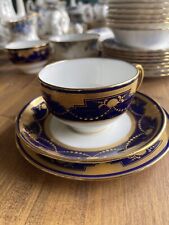 Stunning Very Rare Minton China. Circa 1890s. Cobalt blue & Gold Encrusted Trio. picture
