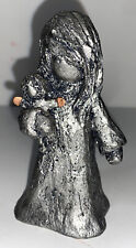 HUDSON PEWTER Walli Ortman #006 Girl with Doll, copper hands on doll. picture