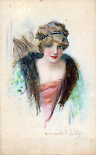 Rare 1909 H W Dirzler  Artist Sign Postcard 