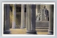 Washington D.C-Interior Lincoln Memorial, Vintage Postcard picture