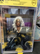 BLACK CAT #1 VIRGIN CBCS 9.4 SIGNED BY RYAN BROWN MARVEL COMICS picture