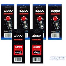 Zippo Replacement Flint Wick of 6 Value Packs (24 Flints and 2 Wicks) picture