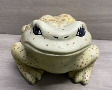 VTG Large Arnels Style Ceramic Pottery Frog Toad Figurine Ornament Outdoor Decor picture
