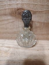 vintage silver plated stopper perfume bottle picture