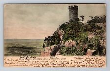 Meriden CT-Connecticut, Hubbard Park Craig Castle c1904 Antique Vintage Postcard picture