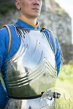 18 gauge Antique Medieval Warrior Gothic Knight Cuirass Tasset Body Armor Barbu picture