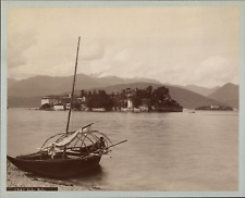 Italy, Lake Maggiore, Isola Bella, ca.1880, vintage print vintage print vintage print, legend picture