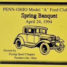 1994 Ford Model A Club Car Show Flying Quail Chapter Pemberville Penn-Ohio Plate picture
