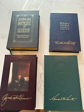 4 LDS Mormon Leather Sermons Writings Teachings Benson Hunter George A Smith ++ picture