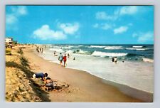 DE-Delaware, General Greetings Clean Beach, Antique, Vintage Souvenir Postcard picture