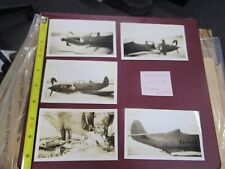RARE Original  WW2 Photo Lot ALASKA Bell P-39 Aircobra Crash Site / Air Cobra picture
