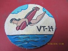 WWII USN VT-14 TORPEDO FOURTEEN  JACKET  PATCH picture