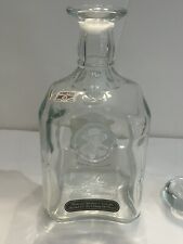 Jack Daniels 125th Anniversary Empty Bottle Decanter With Stopper Etched 1 Liter picture