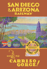 San Diego & Arizona Railway (circa 1925) Travel Poster picture